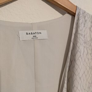 Babaton Cream and Gray Dress